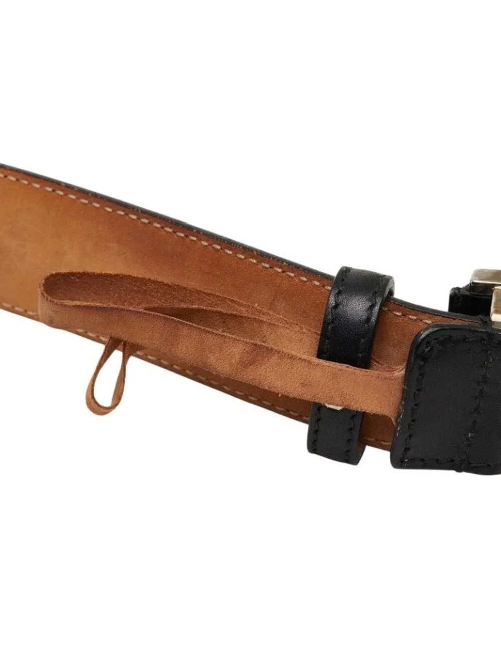 Gucci Interlocking Buckle Belt Black Leather